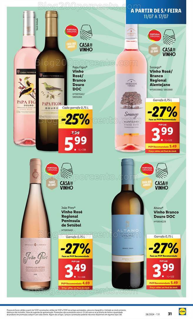 Antevisão Folheto LIDL Promoções de 11 a 17 julho