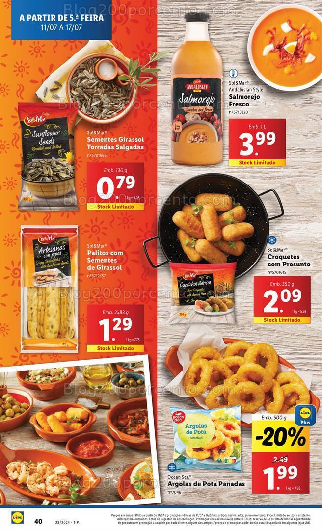 Antevisão Folheto LIDL Sabores do Mundo Promoções de 11 a 17 julho