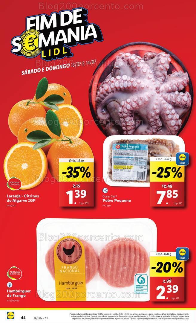 Antevisão Folheto LIDL Promoções de 11 a 17 julho