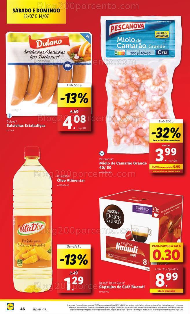Antevisão Folheto LIDL Promoções de 11 a 17 julho