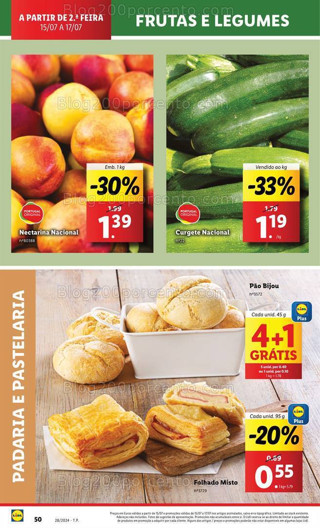 Antevisão Folheto LIDL Supermercado Promoções de 15 a 17 julho