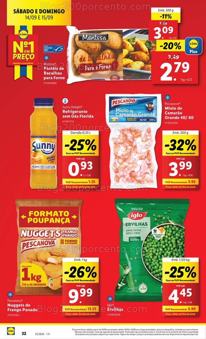 Antevisão Folheto LIDL Promoções Fim de Semana - 14 e 15 setembro