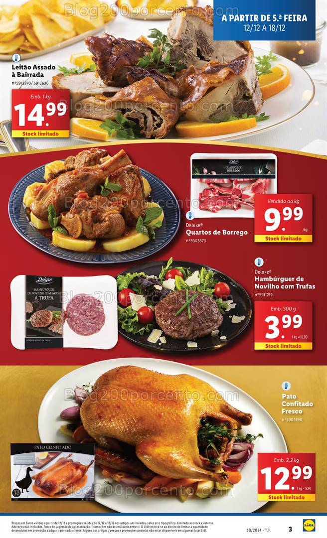 Antevisão Folheto LIDL Natal Promoções de 12 a 18 dezembro