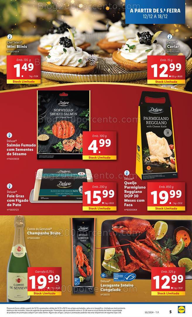 Antevisão Folheto LIDL Natal Promoções de 12 a 18 dezembro