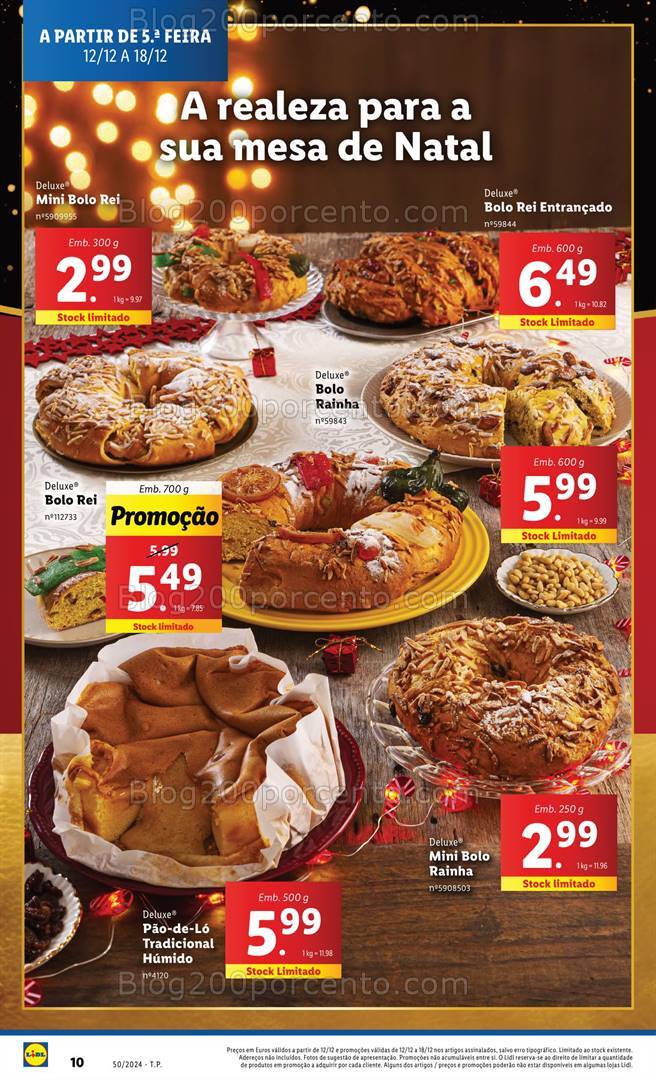 Antevisão Folheto LIDL Natal Promoções de 12 a 18 dezembro
