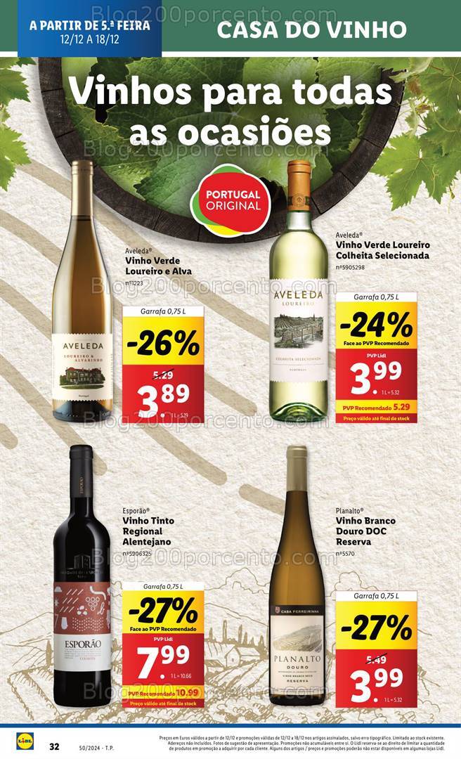 Antevisão Folheto LIDL Promoções de 12 a 18 dezembro