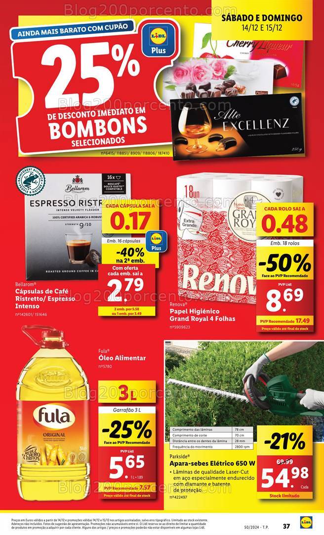 Antevisão Folheto LIDL Promoções Fim de Semana - 14 e 15 dezembro