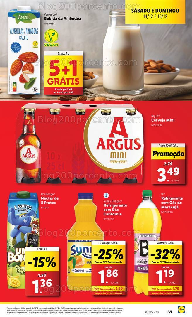 Antevisão Folheto LIDL Promoções Fim de Semana - 14 e 15 dezembro