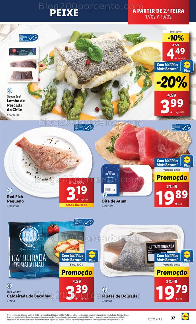 Antevisão Folheto LIDL Supermercado Promoções de 17 a 19 fevereiro