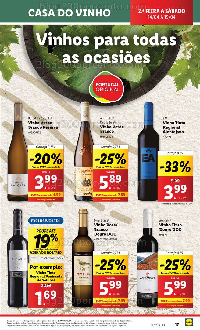 Antevisão Folheto LIDL Promoções de 14 a 19 abril - Edição Digital