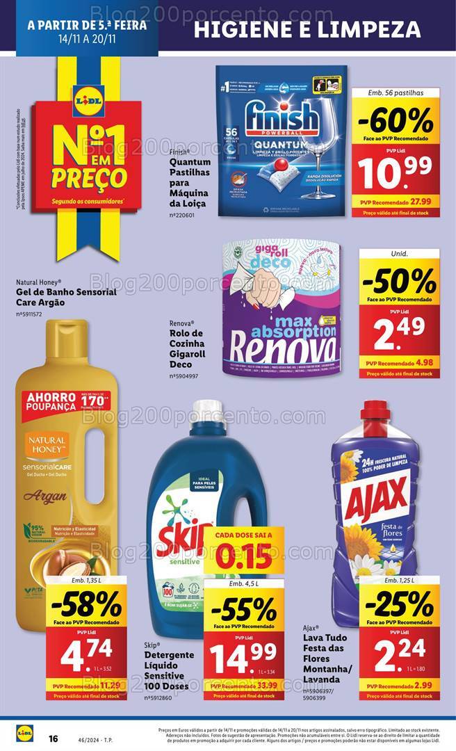 Antevisão Folheto LIDL Promoções de 14 a 20 novembro