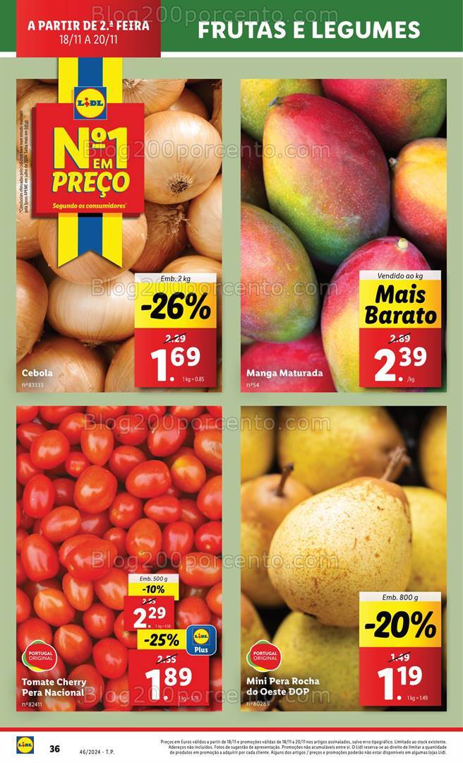 Antevisão Folheto LIDL Supermercado Promoções de 18 a 20 novembro