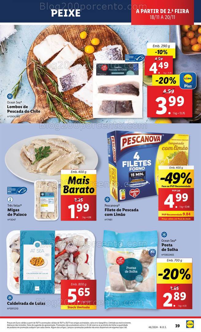 Antevisão Folheto LIDL Supermercado Promoções de 18 a 20 novembro