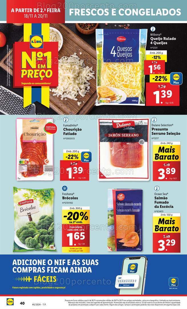 Antevisão Folheto LIDL Supermercado Promoções de 18 a 20 novembro