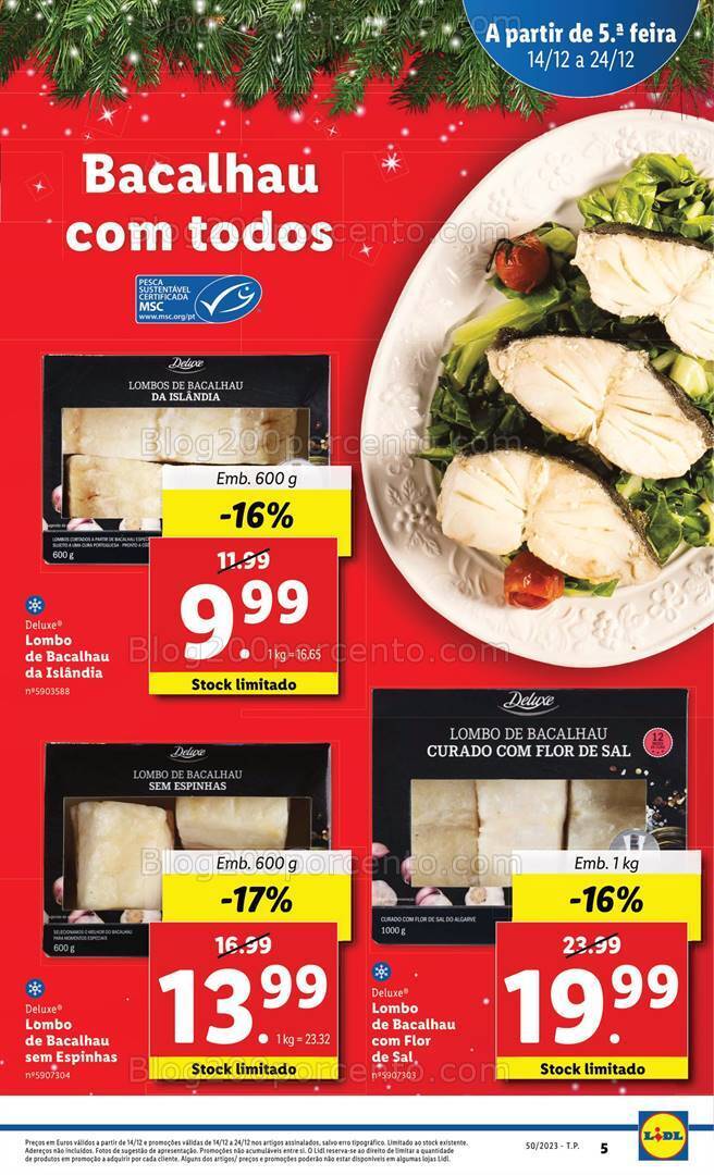 Antevisão Folheto LIDL Promoções de 14 a 24 dezembro