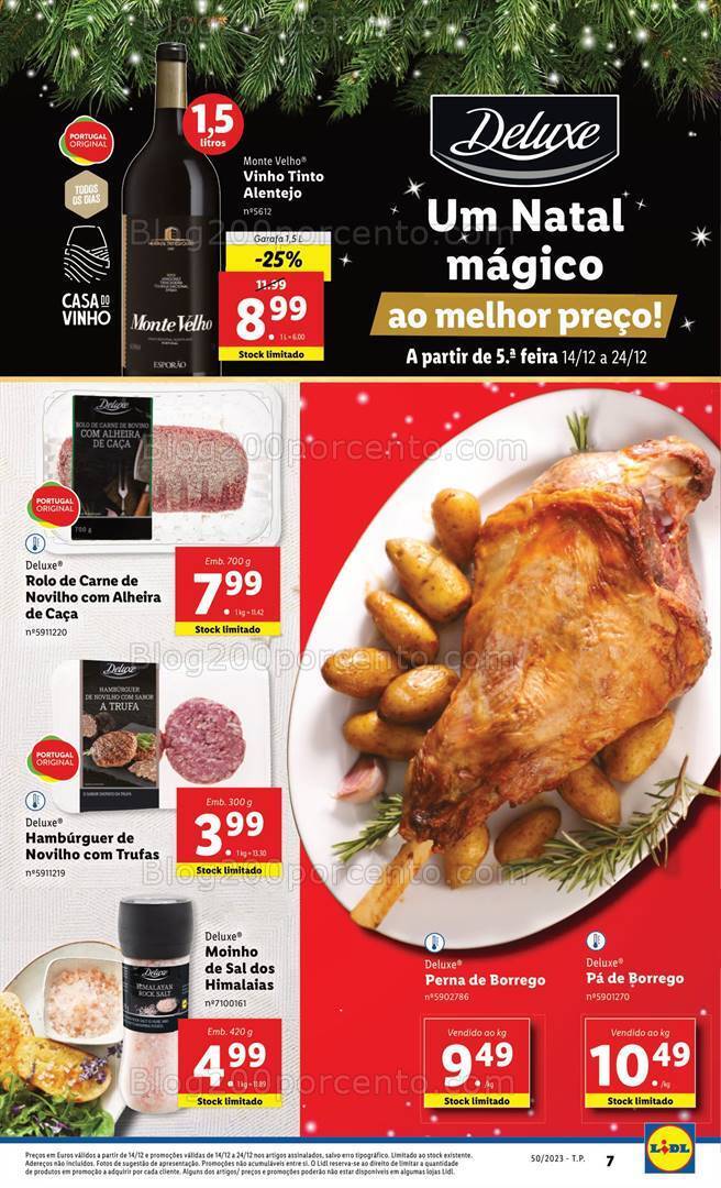 Antevisão Folheto LIDL Promoções de 14 a 24 dezembro