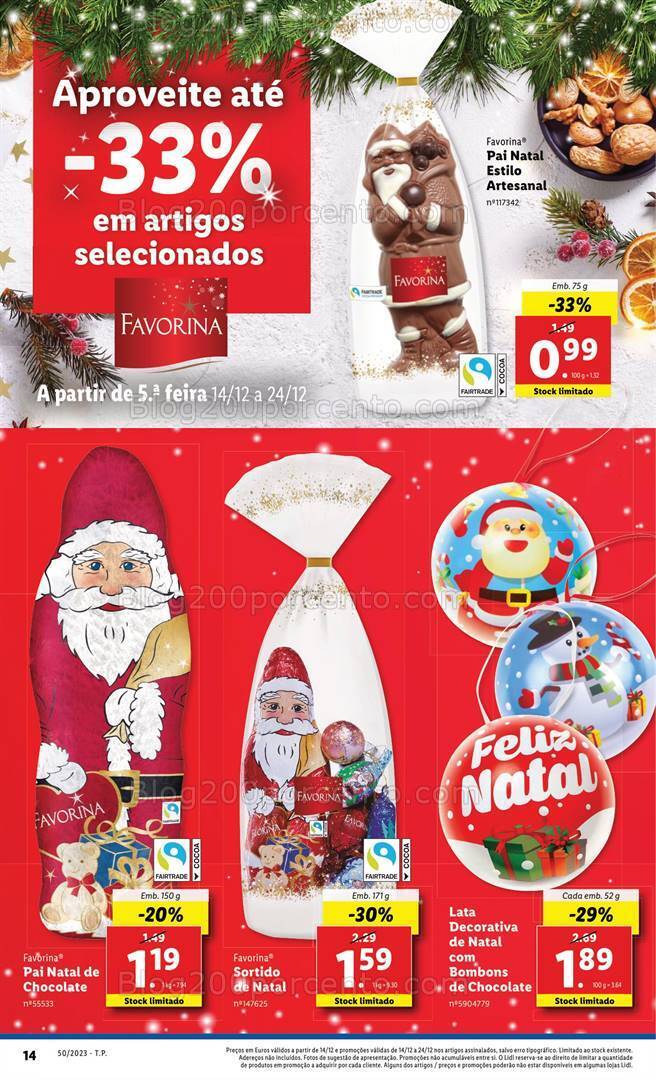 Antevisão Folheto LIDL Promoções de 14 a 20 dezembro