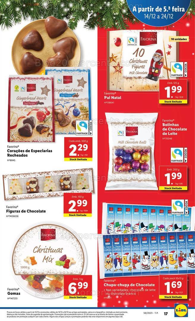 Antevisão Folheto LIDL Promoções de 14 a 20 dezembro