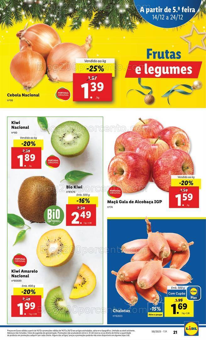Antevisão Folheto LIDL Promoções de 14 a 20 dezembro