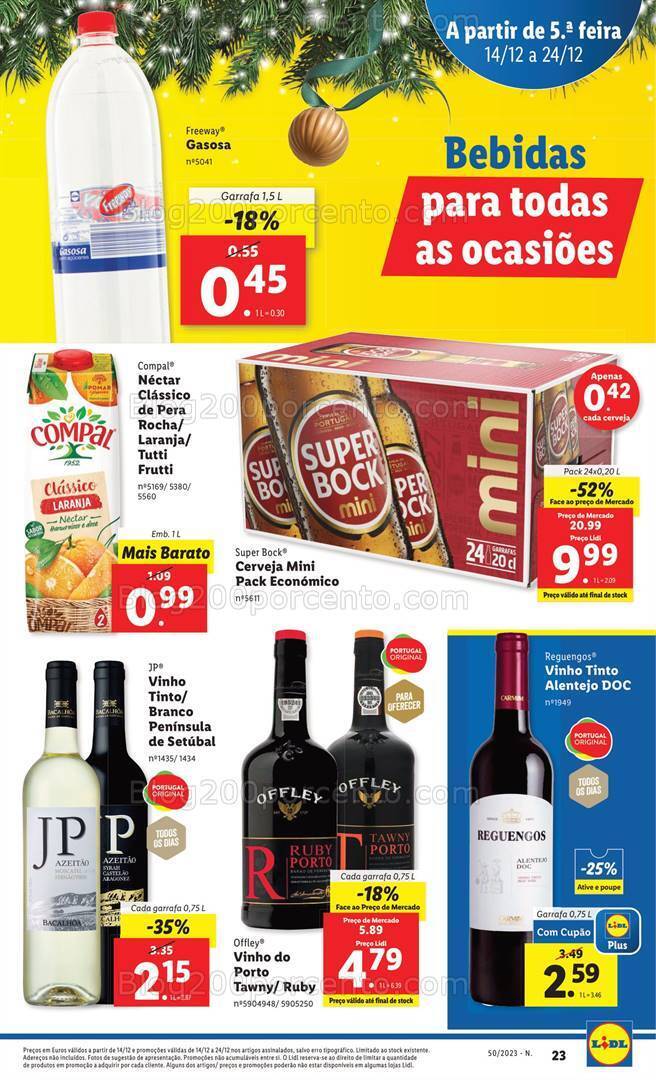 Antevisão Folheto LIDL Promoções de 14 a 20 dezembro