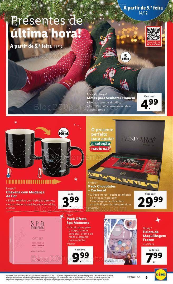 Antevisão Folheto LIDL Promoções de 14 a 20 dezembro