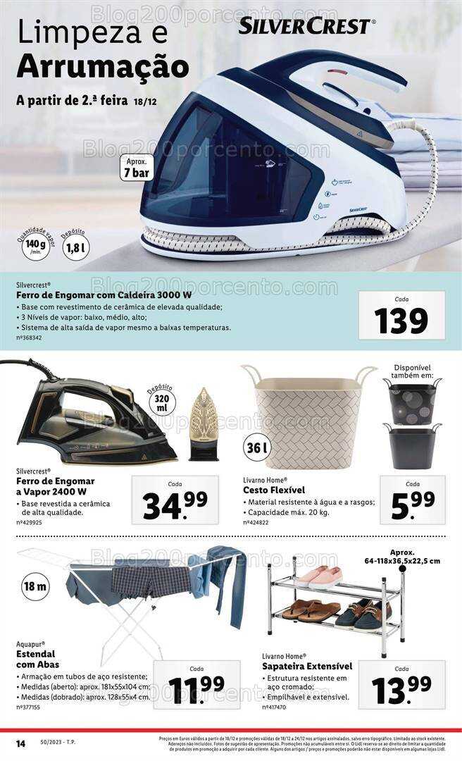 Antevisão Folheto LIDL Promoções de 14 a 20 dezembro