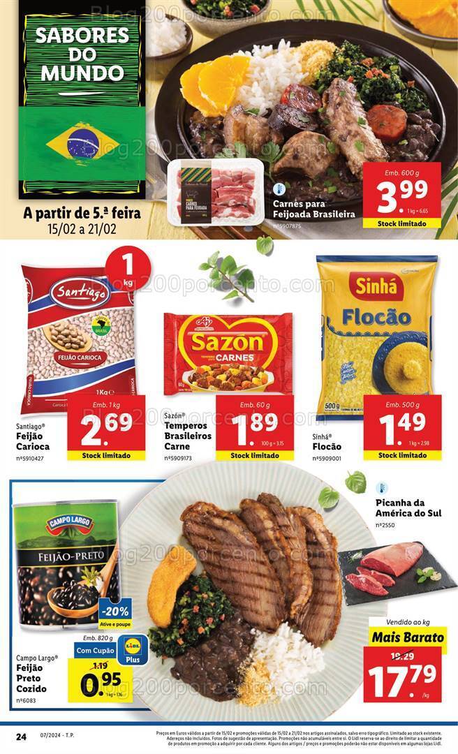 Antevisão Folheto LIDL Sabores do Mundo Brasil - Promoções de 15 a 21 fevereiro