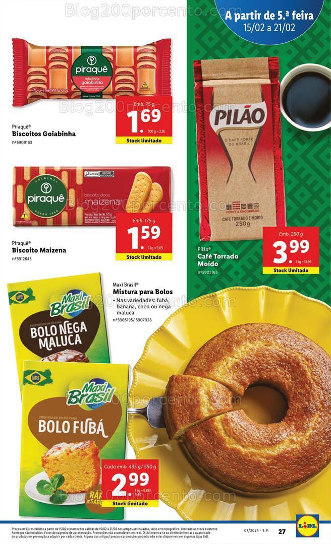 Antevisão Folheto LIDL Sabores do Mundo Brasil - Promoções de 15 a 21 fevereiro