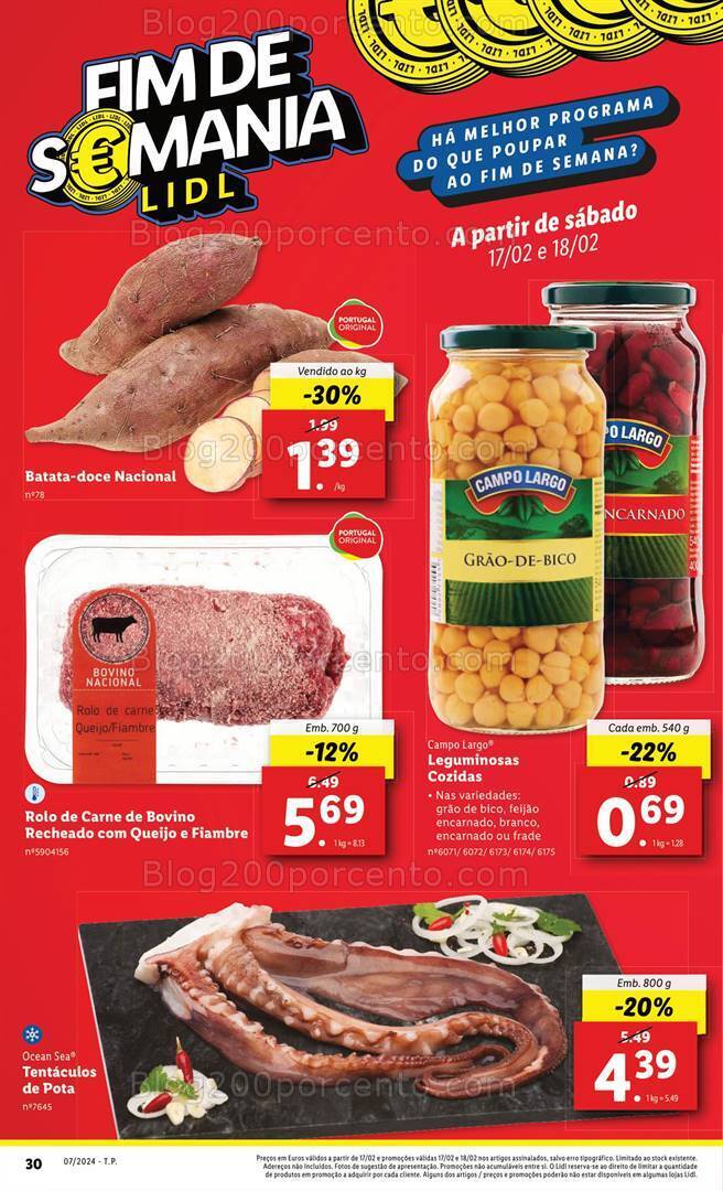 Antevisão Folheto LIDL Promoções Fim de Semana - 17 e 18 fevereiro