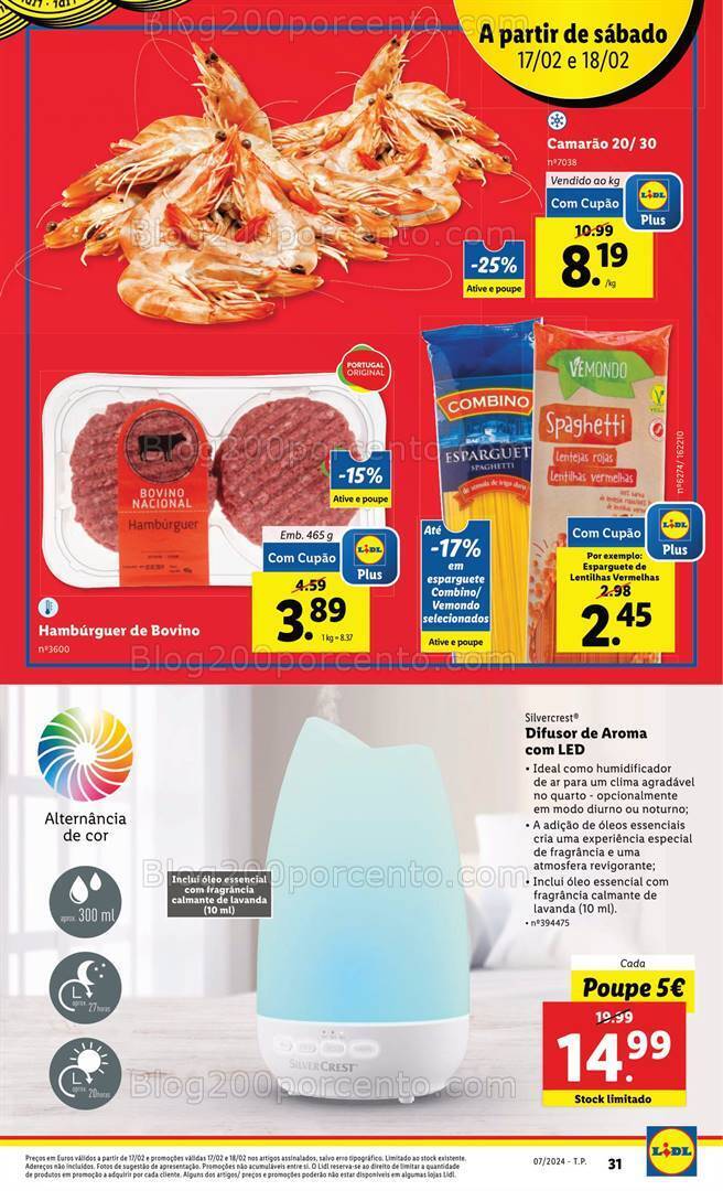 Antevisão Folheto LIDL Promoções Fim de Semana - 17 e 18 fevereiro