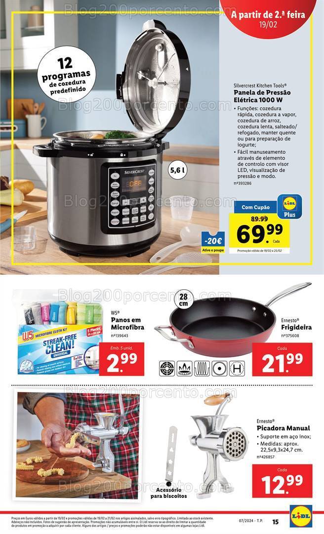 Antevisão Folheto LIDL Bazar Promoções de 15 a 21 fevereiro