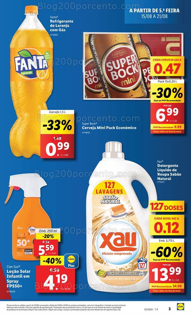 Antevisão Folheto LIDL Promoções de 15 a 21 agosto