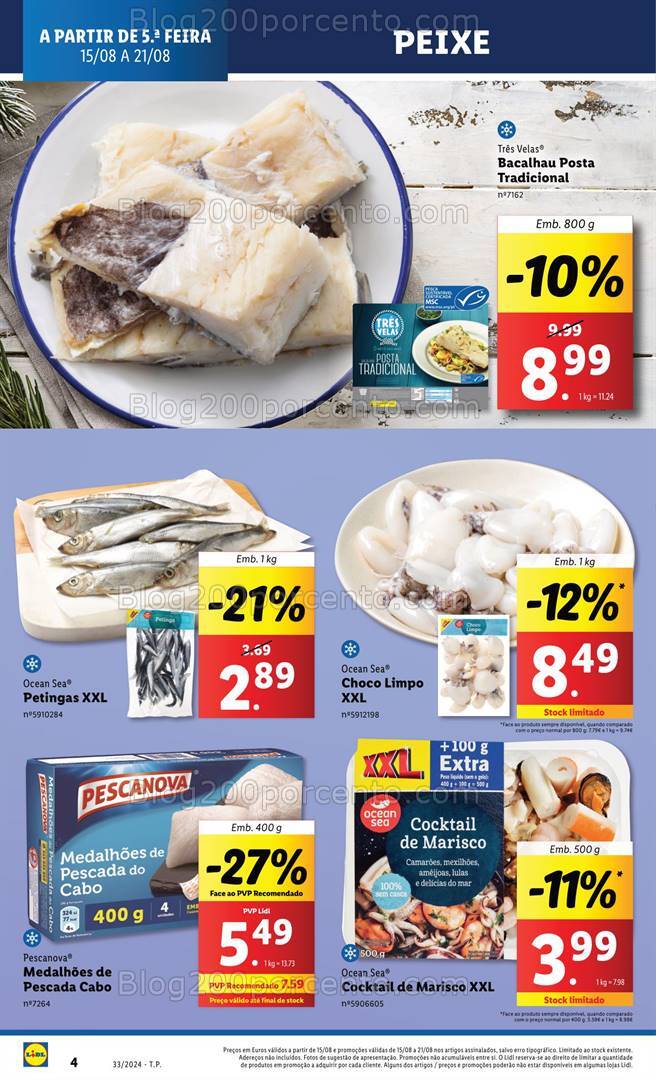 Antevisão Folheto LIDL Promoções de 15 a 21 agosto