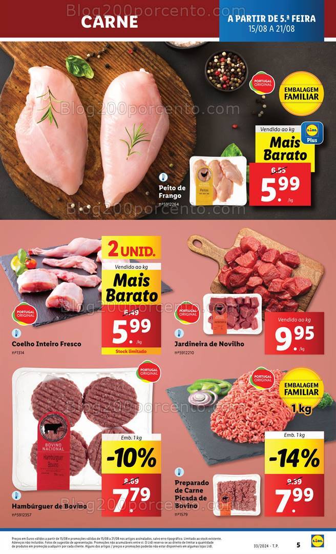 Antevisão Folheto LIDL Promoções de 15 a 21 agosto