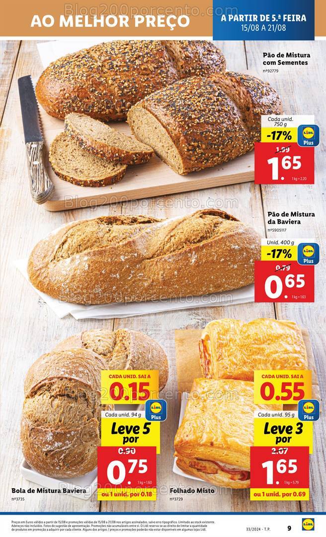 Antevisão Folheto LIDL Promoções de 15 a 21 agosto