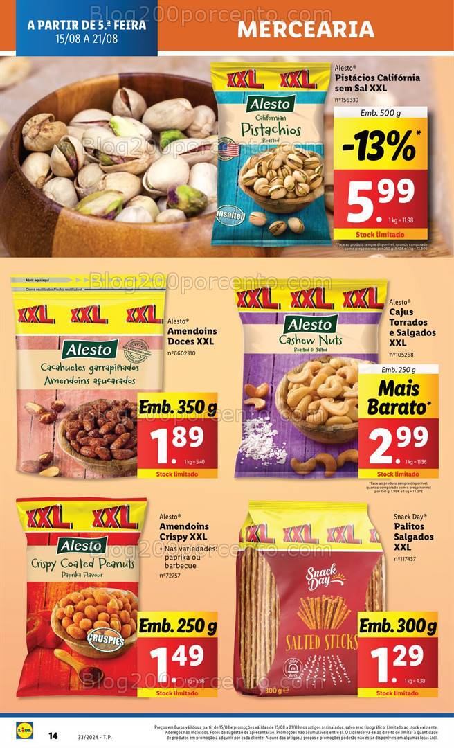Antevisão Folheto LIDL Promoções de 15 a 21 agosto
