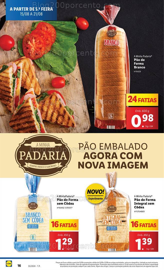 Antevisão Folheto LIDL Promoções de 15 a 21 agosto