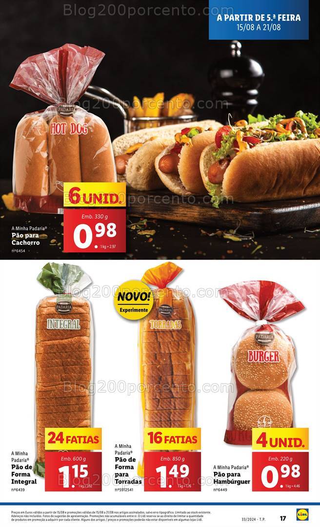 Antevisão Folheto LIDL Promoções de 15 a 21 agosto