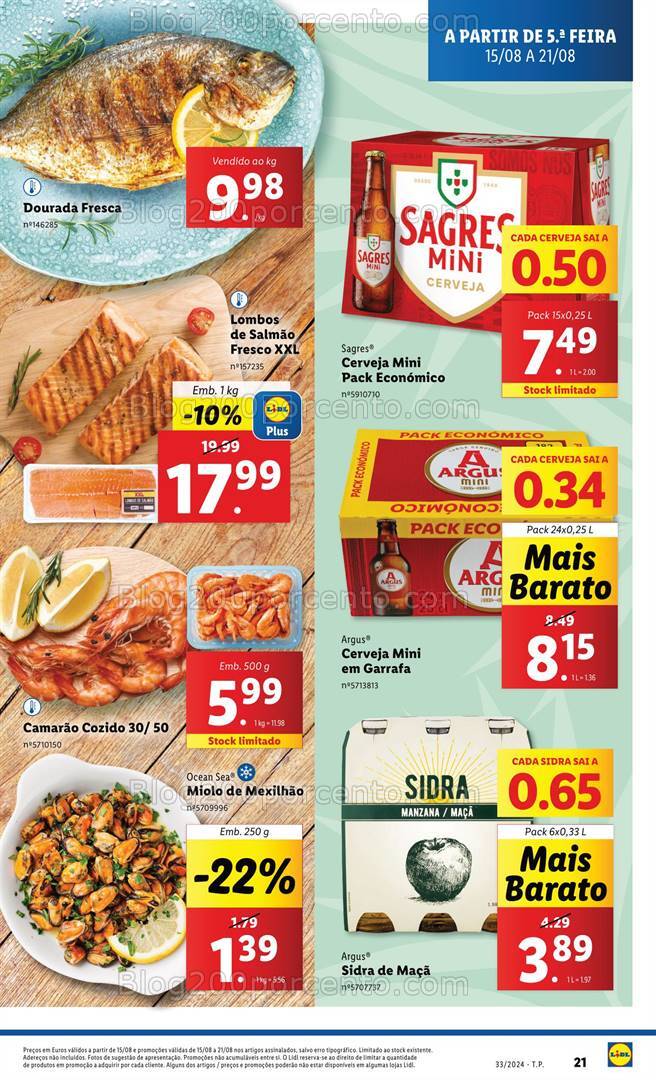 Antevisão Folheto LIDL Promoções de 15 a 21 agosto