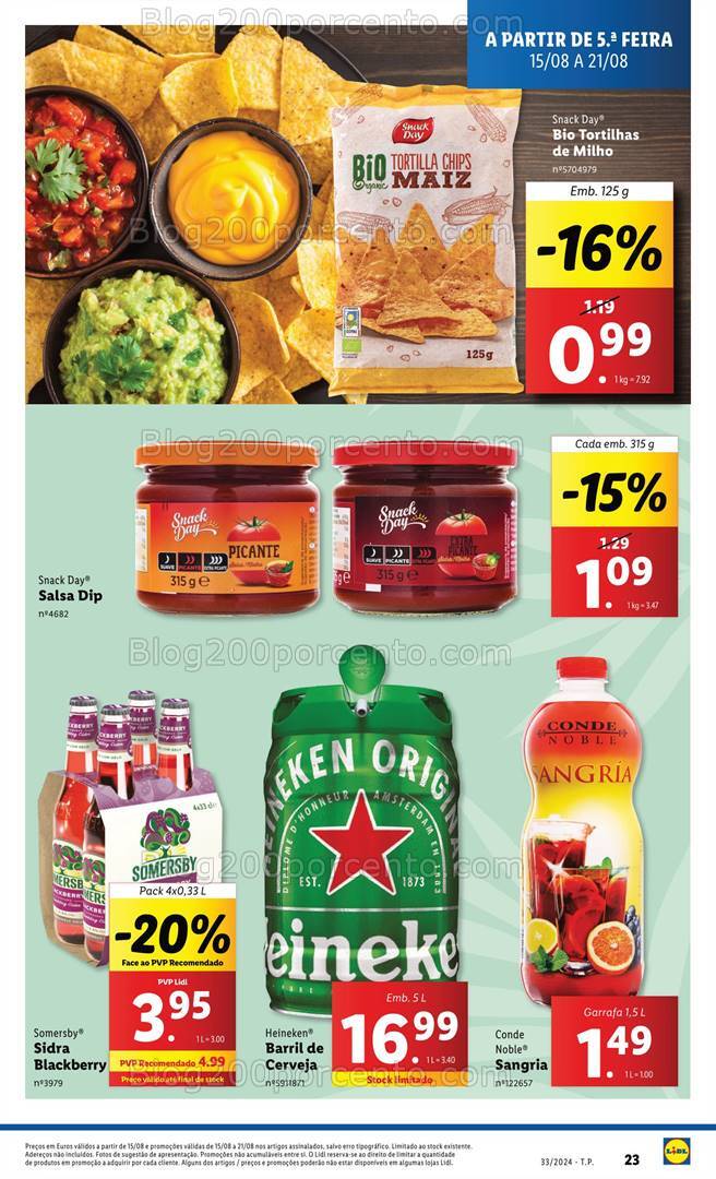 Antevisão Folheto LIDL Promoções de 15 a 21 agosto