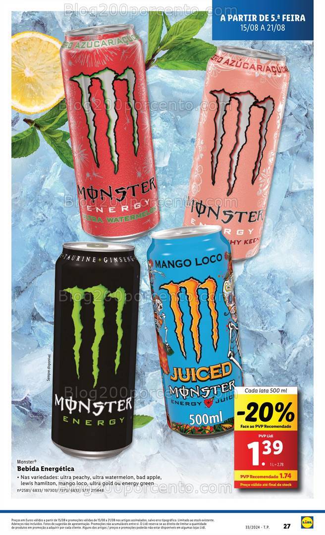 Antevisão Folheto LIDL Promoções de 15 a 21 agosto