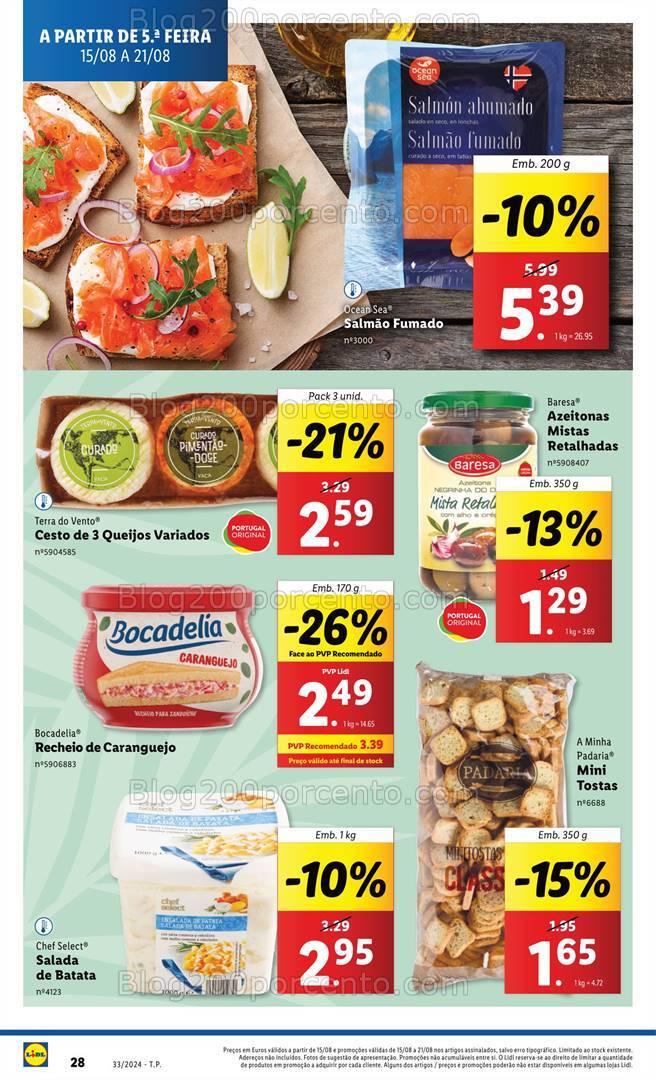 Antevisão Folheto LIDL Promoções de 15 a 21 agosto