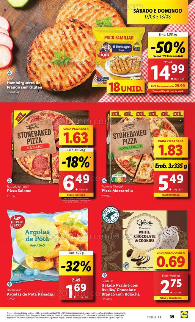 Antevisão Folheto LIDL Promoções Fim de Semana - 17 e 18 agosto