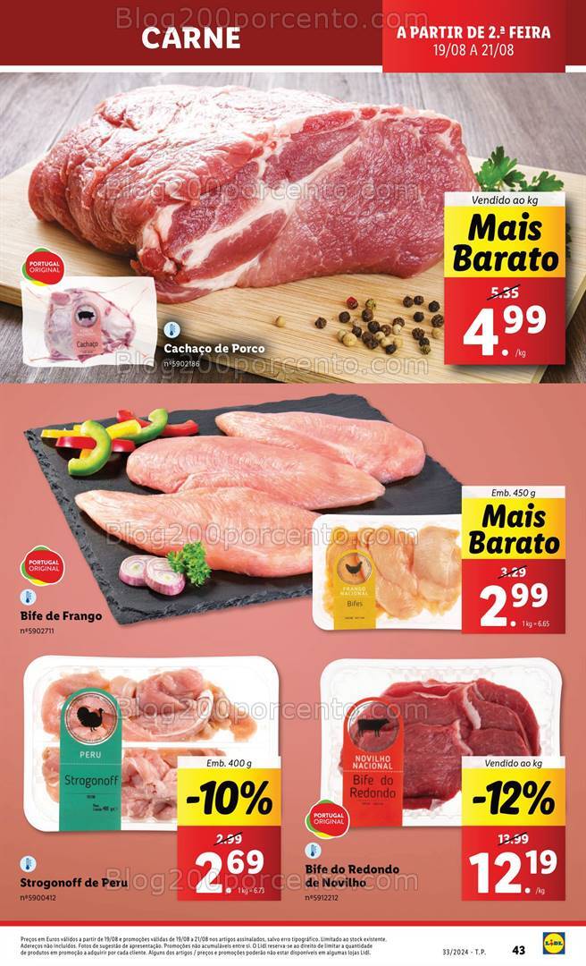 Antevisão Folheto LIDL Promoções de 15 a 21 agosto
