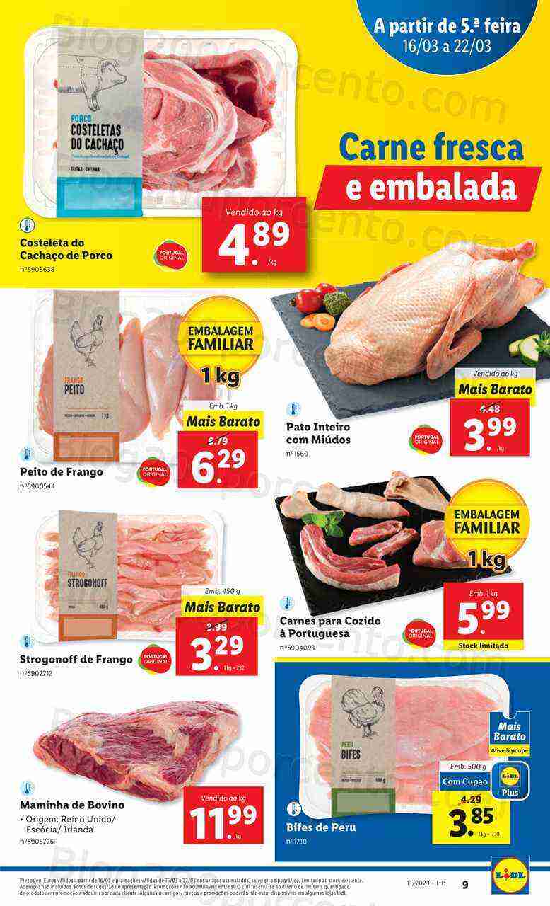 Antevisão Folheto LIDL Promoções de 16 a 22 março