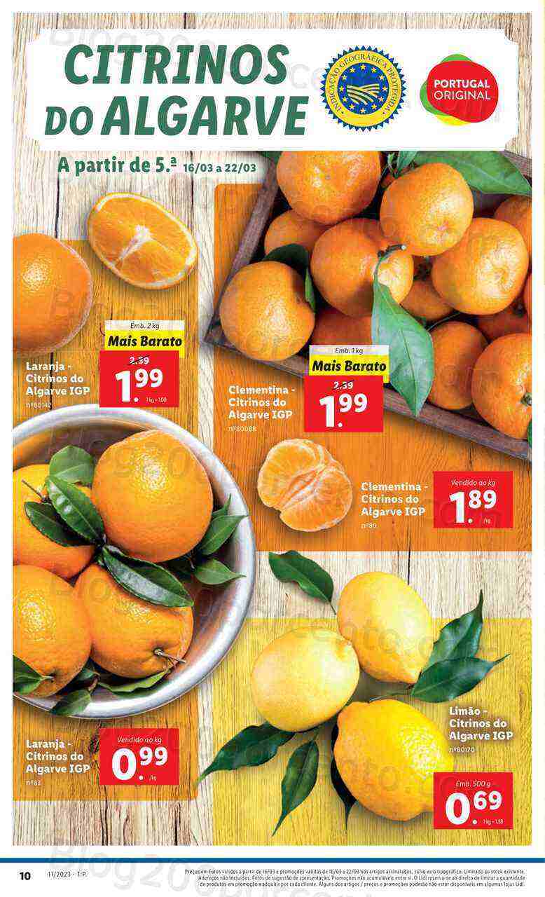 Antevisão Folheto LIDL Promoções de 16 a 22 março