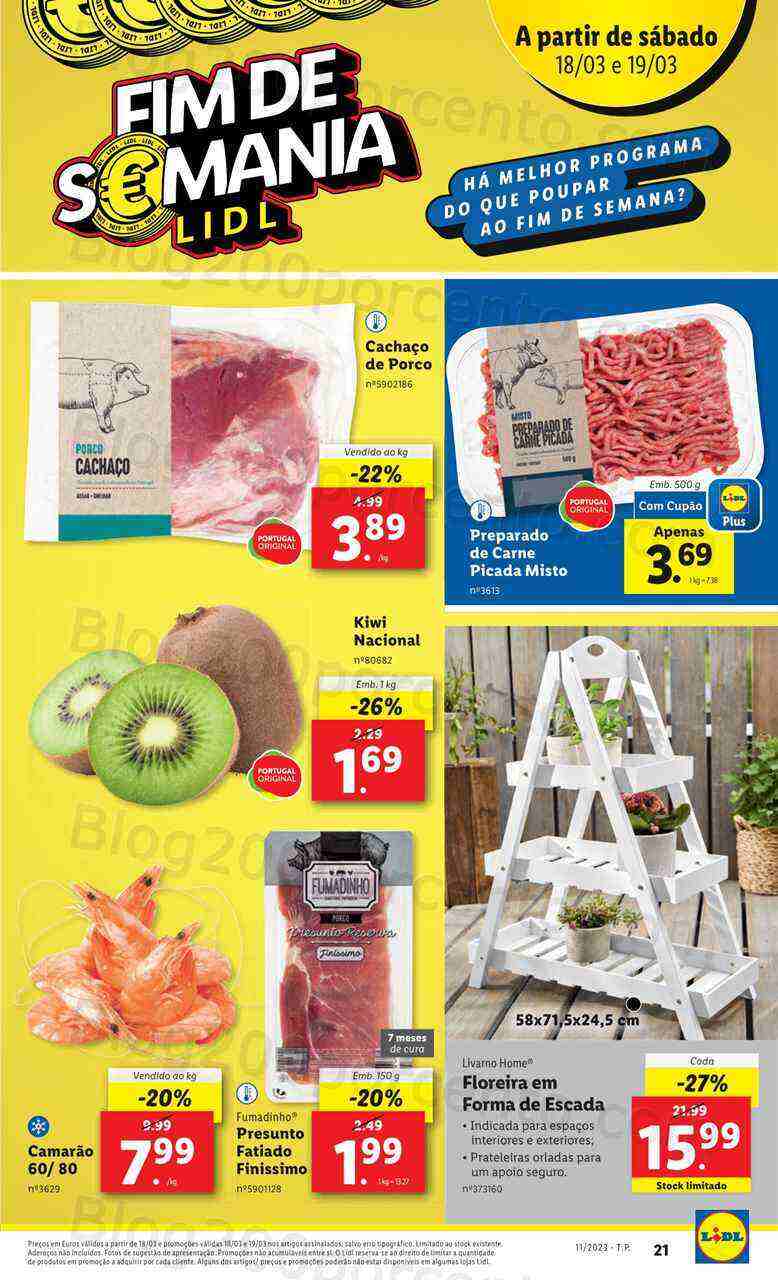 Antevisão Folheto LIDL Promoções de 16 a 22 março