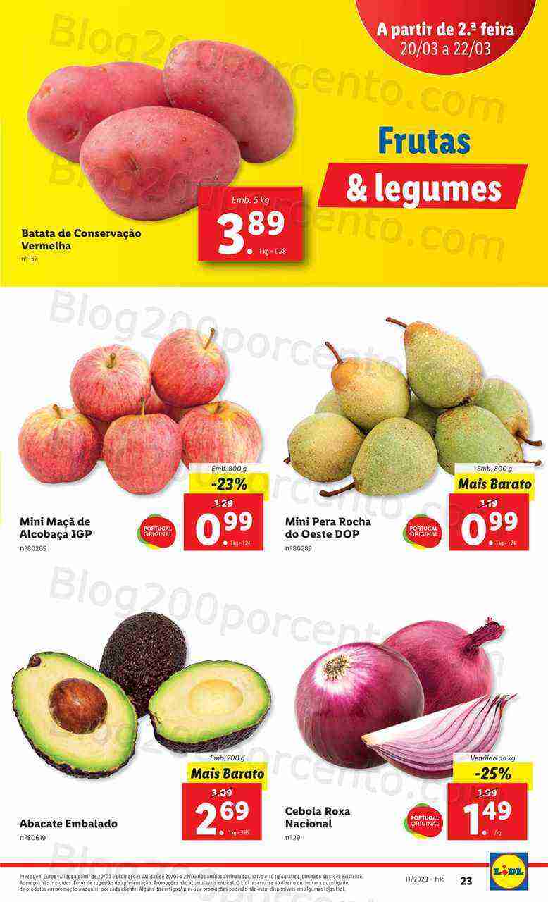 Antevisão Folheto LIDL Promoções de 16 a 22 março