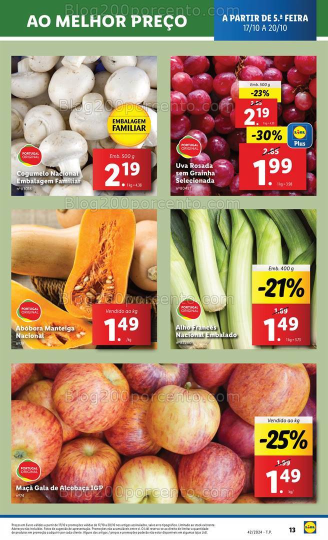 Antevisão Folheto LIDL Promoções de 17 a 23 outubro