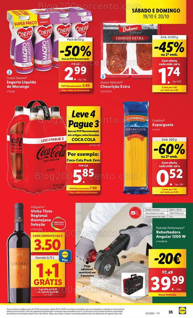 Antevisão Folheto LIDL Promoções Fim de Semana - 19 e 20 outubro